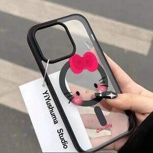 Black and Pink iPhone 16 Pro Max Case